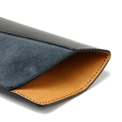 PATCHWORK LEATHER INNER POCKET EYEWEAR CASE / SOMES SADDLE / Black - flap type