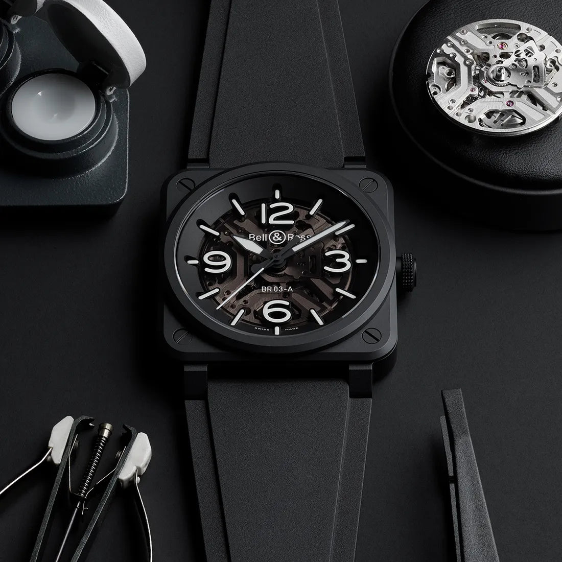 BR-03 SKELETON BLACK CERAMIC