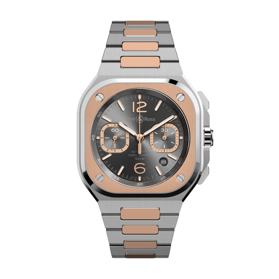 BR 05 CHRONO GREY STEEL & GOLD