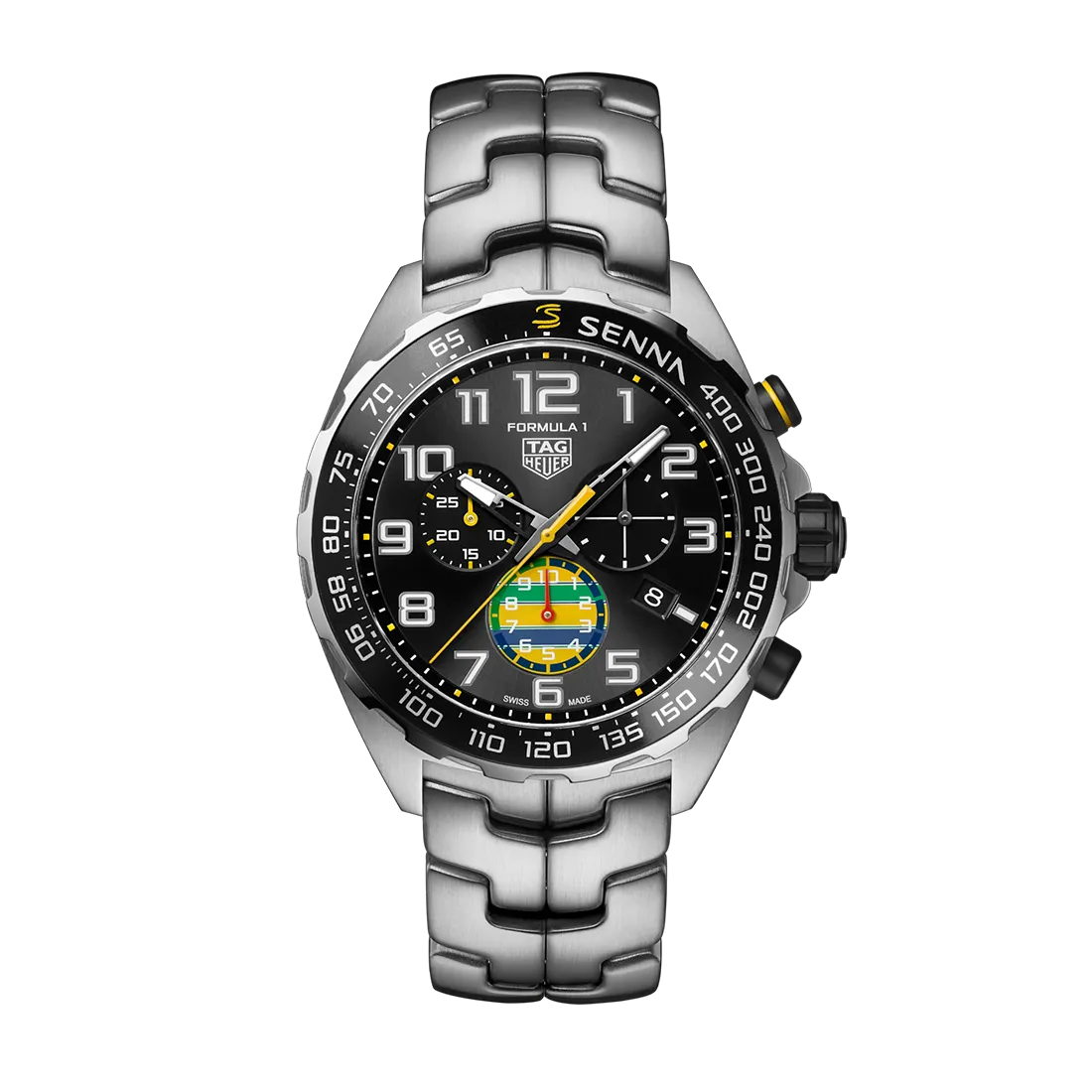 タグ・ホイヤー フォーミュラ1 クロノグラフ × セナ 43mm / 世界限定3000本 (2025年モデル)