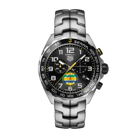 タグ・ホイヤー フォーミュラ1 クロノグラフ × セナ 43mm / 世界限定3000本 (2025年モデル)