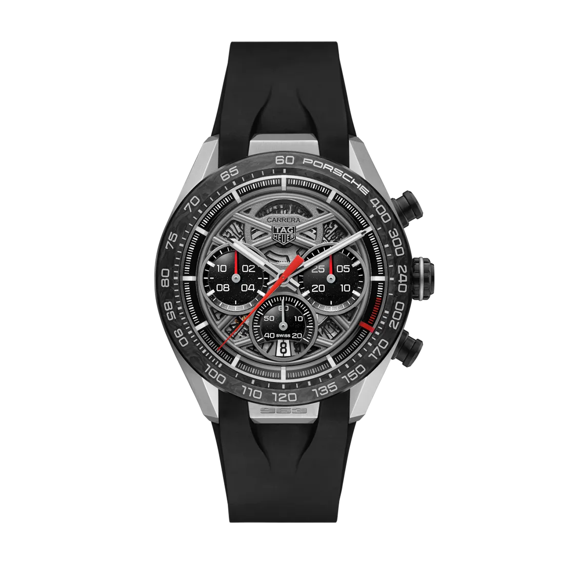 取り扱い終了/ タグ・ホイヤー カレラ クロノグラフ × ポルシェ963 44mm / 世界限定963本 (2024年モデル)