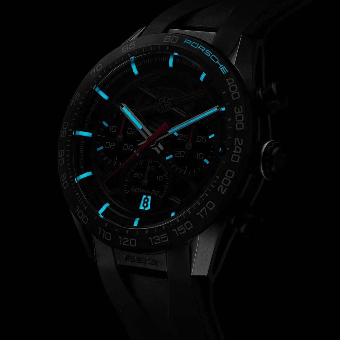 取り扱い終了/ タグ・ホイヤー カレラ クロノグラフ × ポルシェ963 44mm / 世界限定963本 (2024年モデル)