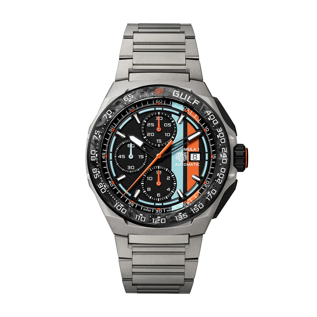 タグ・ホイヤー フォーミュラ1 クロノグラフ × ガルフ 44mm / 世界限定1,000本 (2026年モデル)