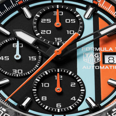 タグ・ホイヤー フォーミュラ1 クロノグラフ × ガルフ 44mm / 世界限定1,000本 (2026年モデル)