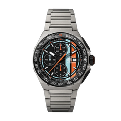 タグ・ホイヤー フォーミュラ1 クロノグラフ × ガルフ 44mm / 世界限定1,000本 (2026年モデル)