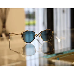 E802403［Col.：SLG-NVT / Lens：Deep Sea Blue Solid AR］