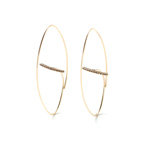 Gossamer ダイヤモンド フローティング ピアス L