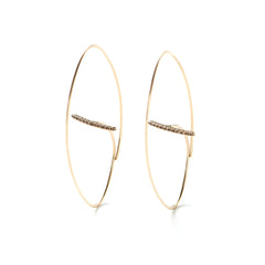 Gossamer ダイヤモンド フローティング ピアス L