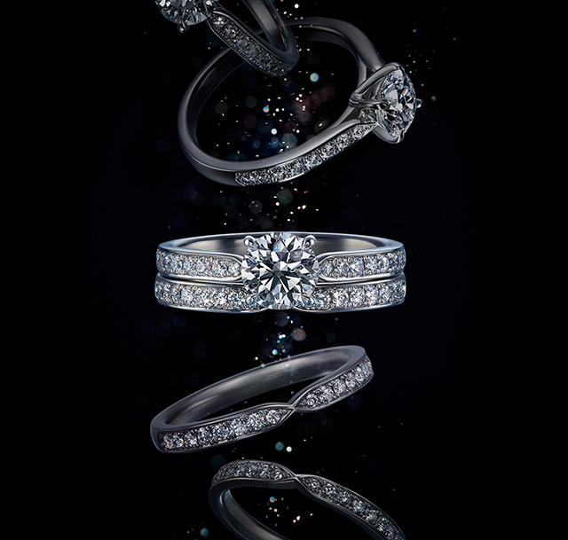 ラザールダイヤモンド 婚約指輪ウィルと結婚指輪ウィズ