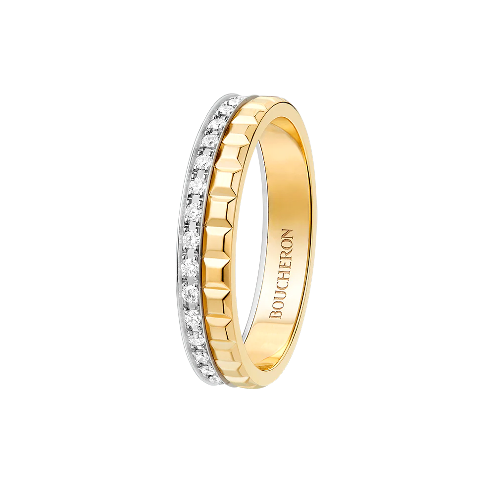 Quatre Radiant Clou de Paris Diamond Ring Half