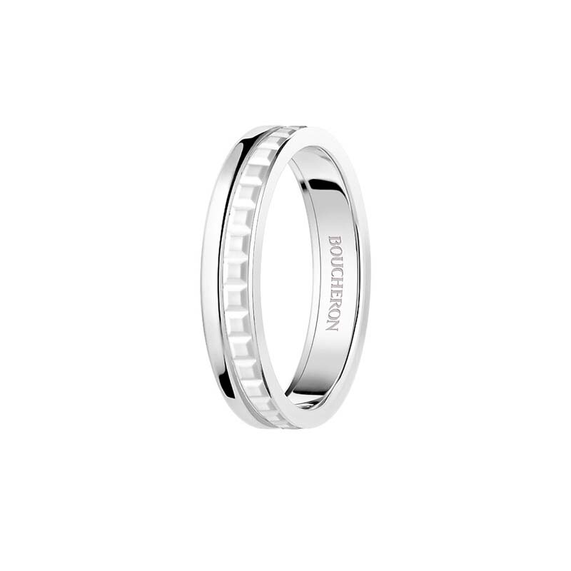 キャトル ダブルホワイト リング ハーフ