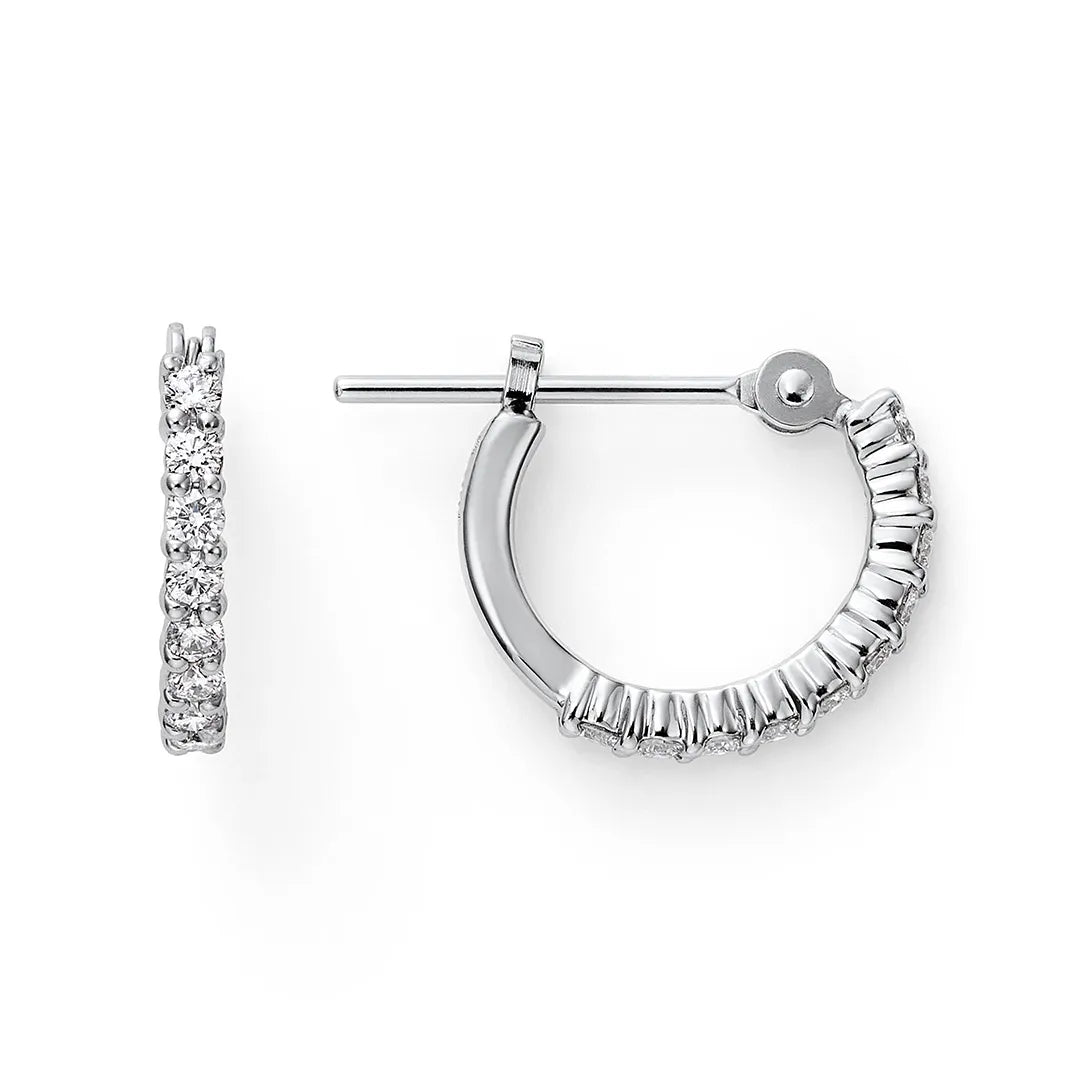 エーデル プラチナ ダイヤモンドフープピアス