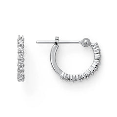 エーデル プラチナ ダイヤモンドフープピアス