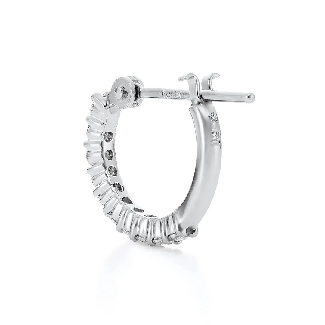 エーデル プラチナ ダイヤモンドフープピアス