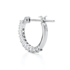 エーデル プラチナ ダイヤモンドフープピアス