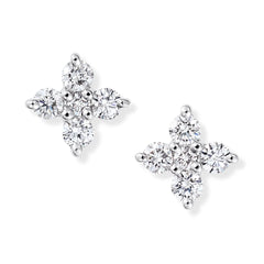 フロリアード プラチナ ダイヤモンドピアス