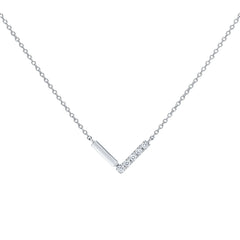 ライン プラチナ ダイヤモンドペンダント