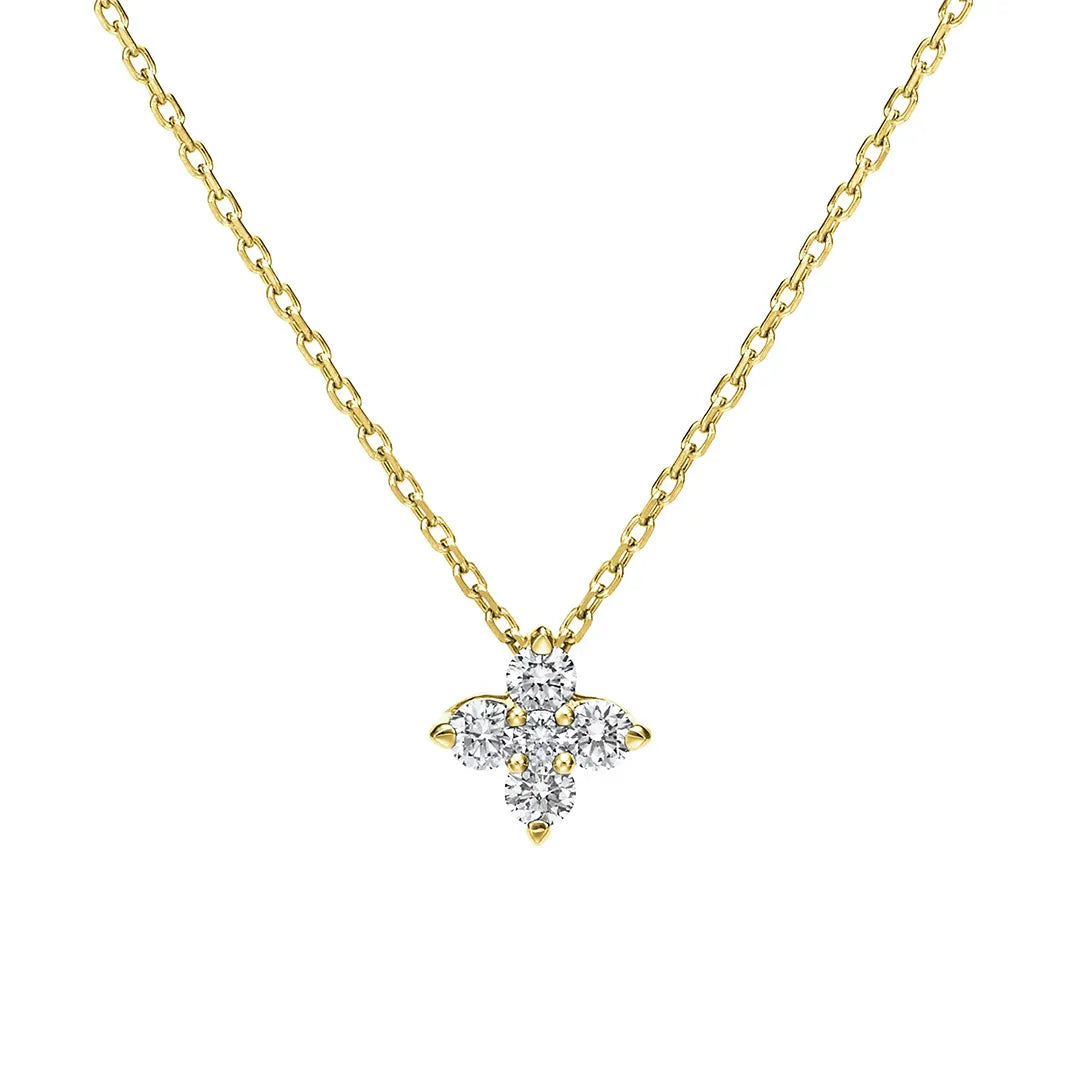 フロリアード K18イエローゴールド ダイヤモンドペンダント