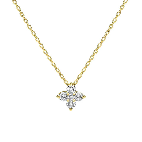 フロリアード K18イエローゴールド ダイヤモンドペンダント