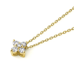 フロリアード K18イエローゴールド ダイヤモンドペンダント