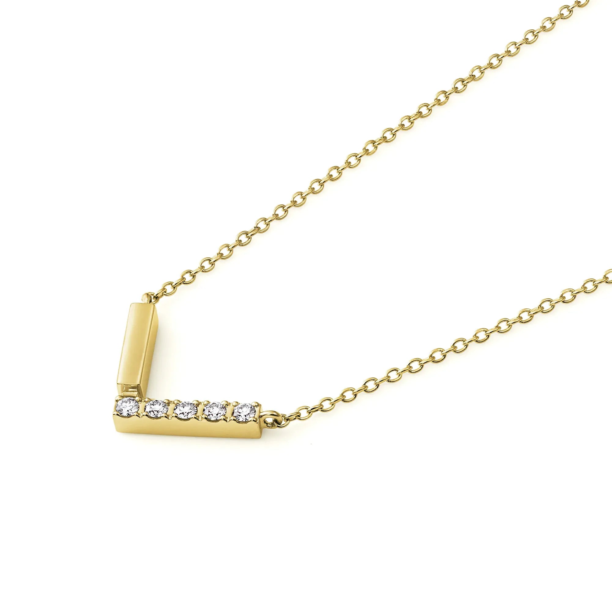 ライン K18イエローゴールド ダイヤモンドペンダント｜正規販売店の