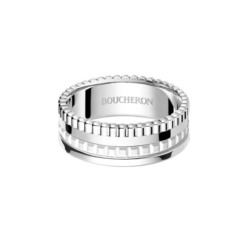 キャトル ダブルホワイト リング スモール