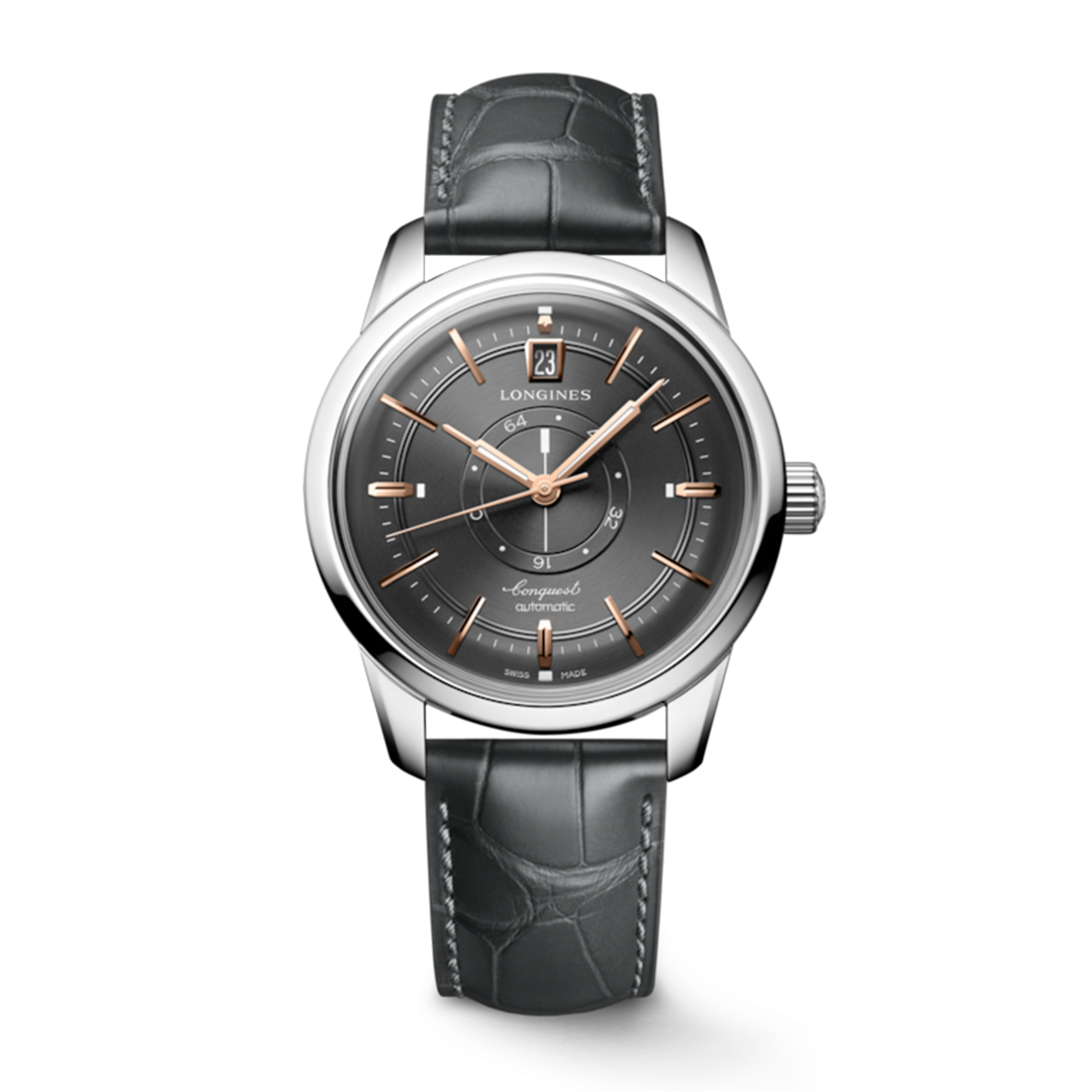 ロンジン コンクエスト ヘリテージ セントラル パワーリザーブ 38.00mm L1.648.4.62.2