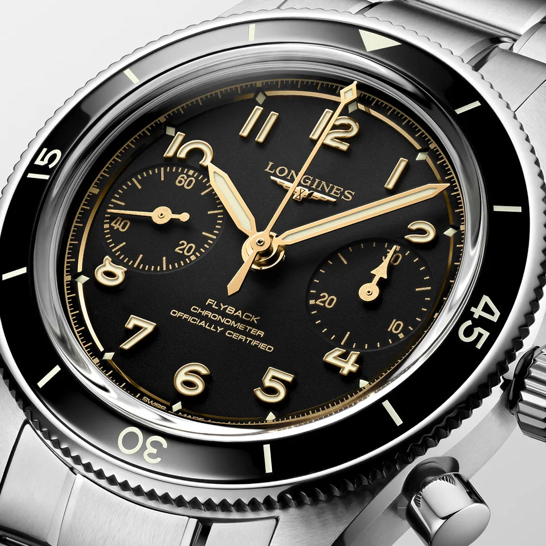 ロンジン スピリット PILOT FLYBACK 39.50mm L3.721.4.53.6｜ロンジン