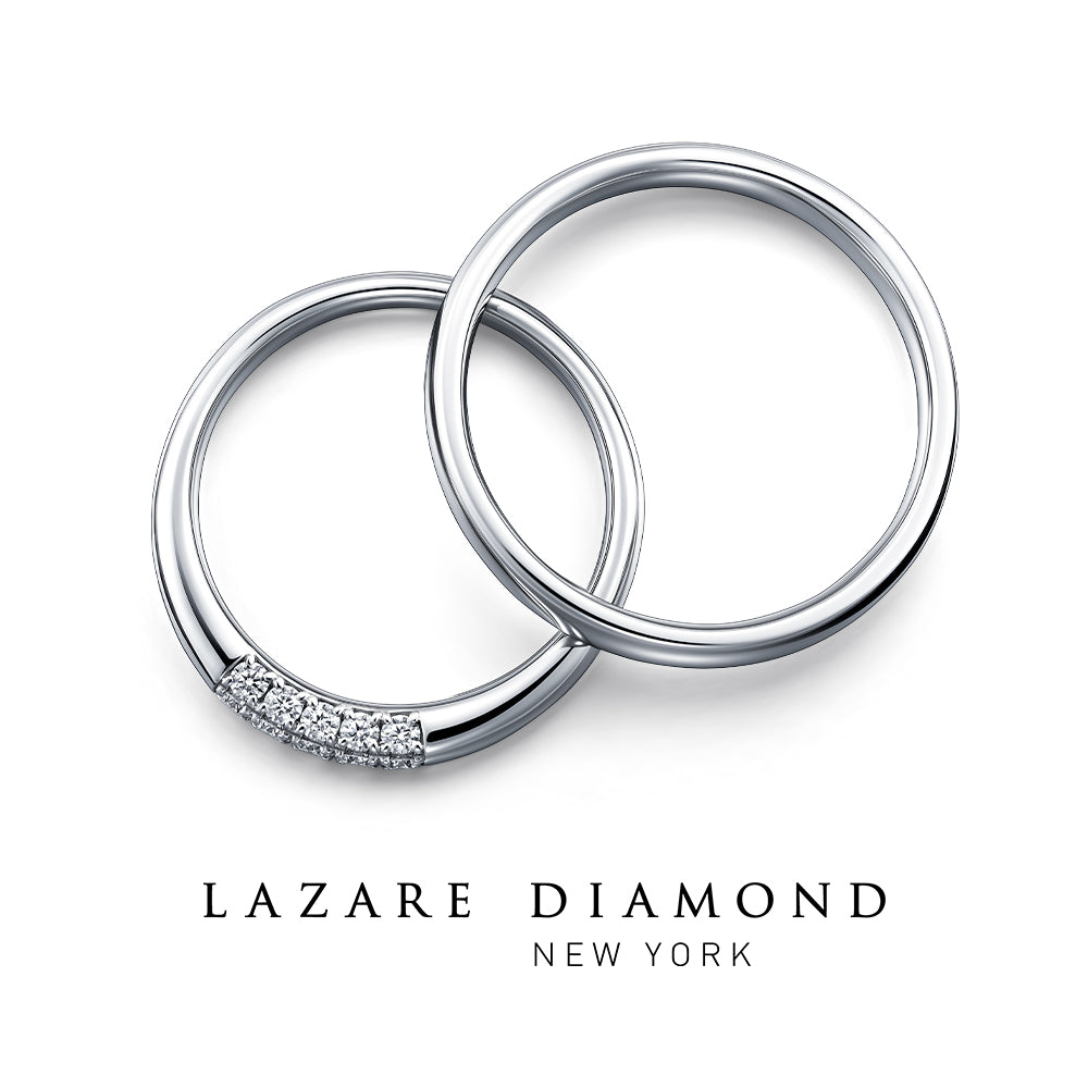 ラザールダイヤモンド 結婚指輪 スリーサイドリング