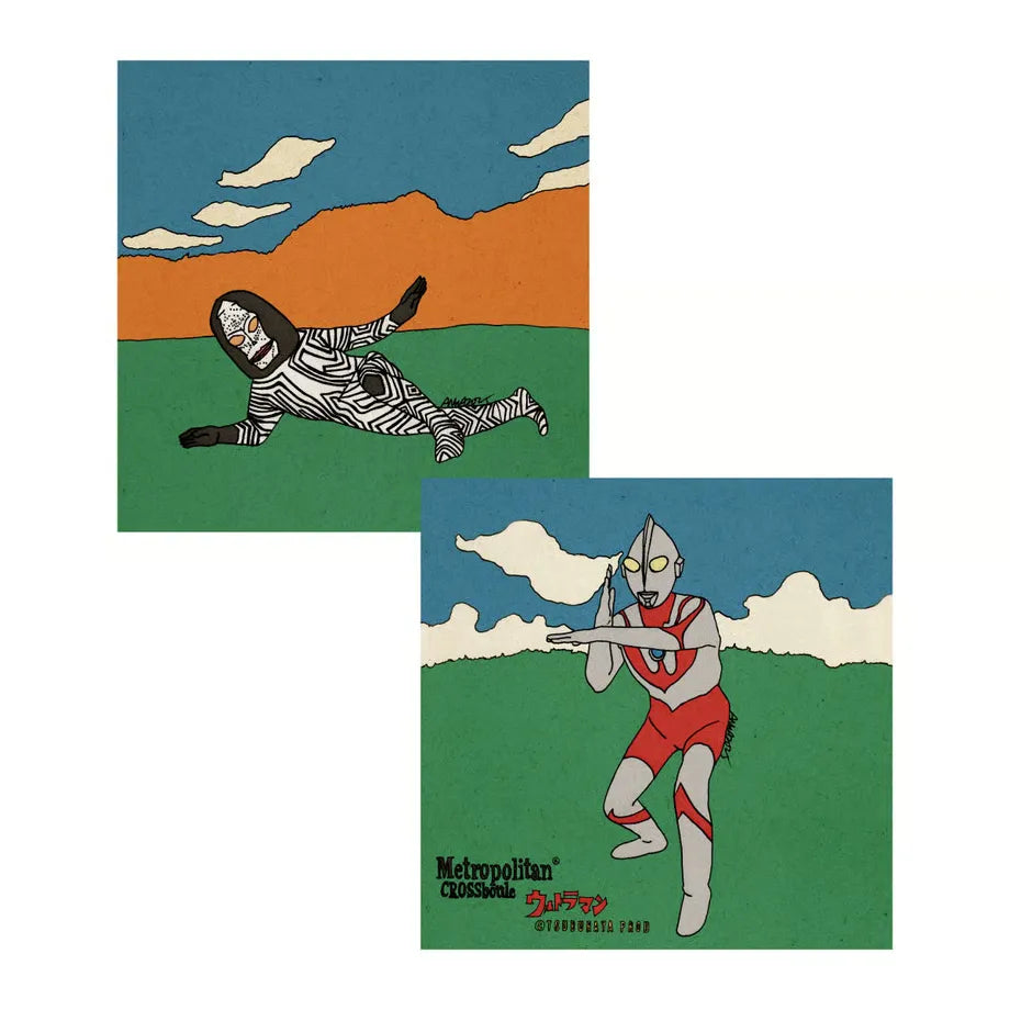 MCB347 /  ウルトラマンvsダダ / ウルトラマン＆MetropolitanCrossbottle：30cm×30cm