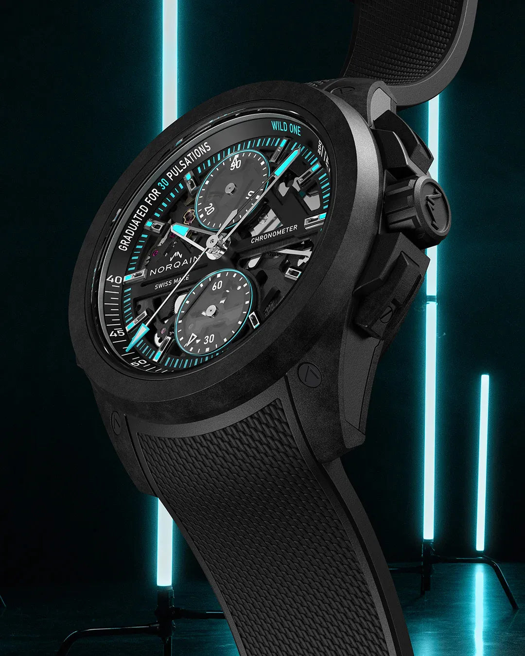 ワイルドワン スケルトン クロノ 42MM