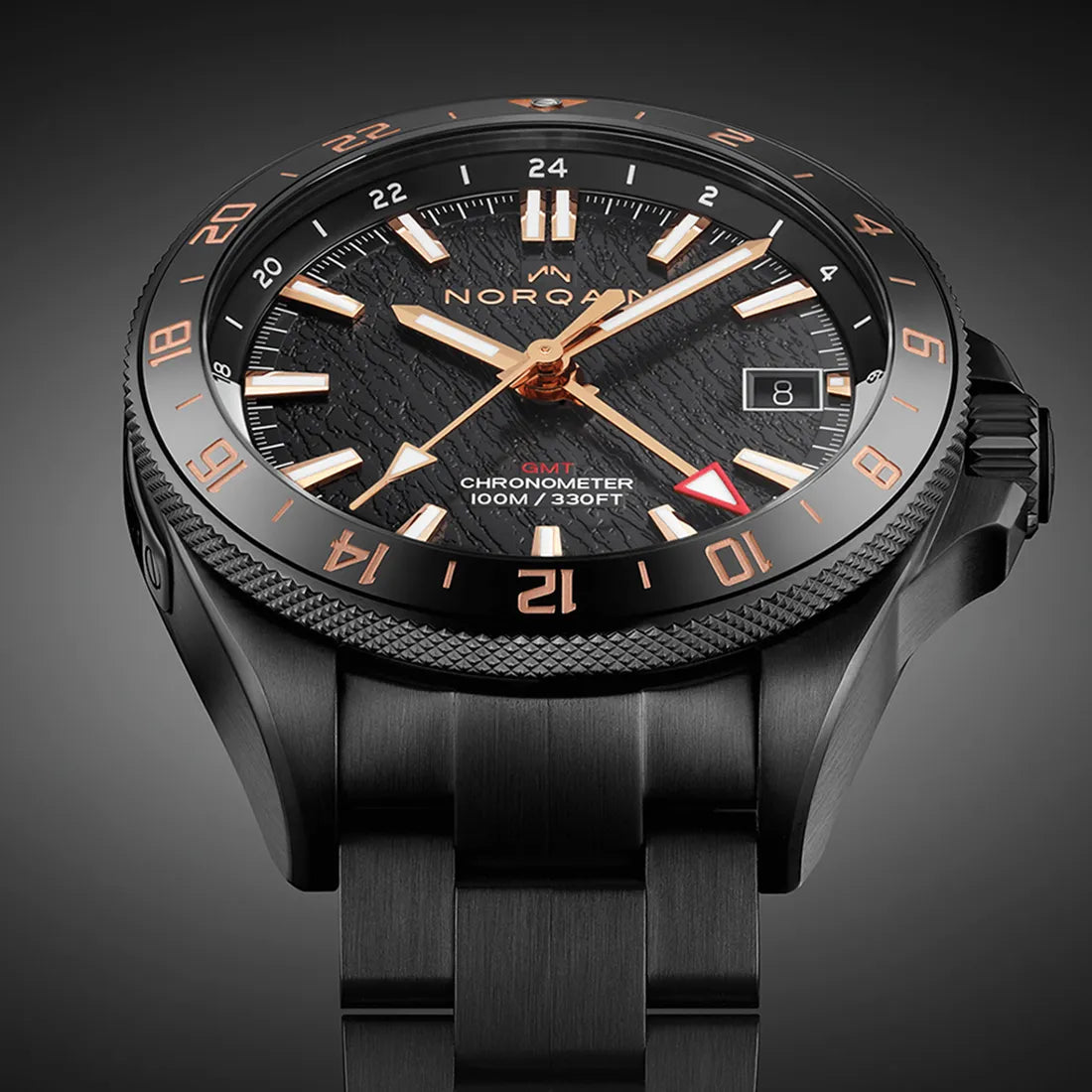 アドベンチャー ネベレスト GMT グレーシャー 41MM ブラックDLC