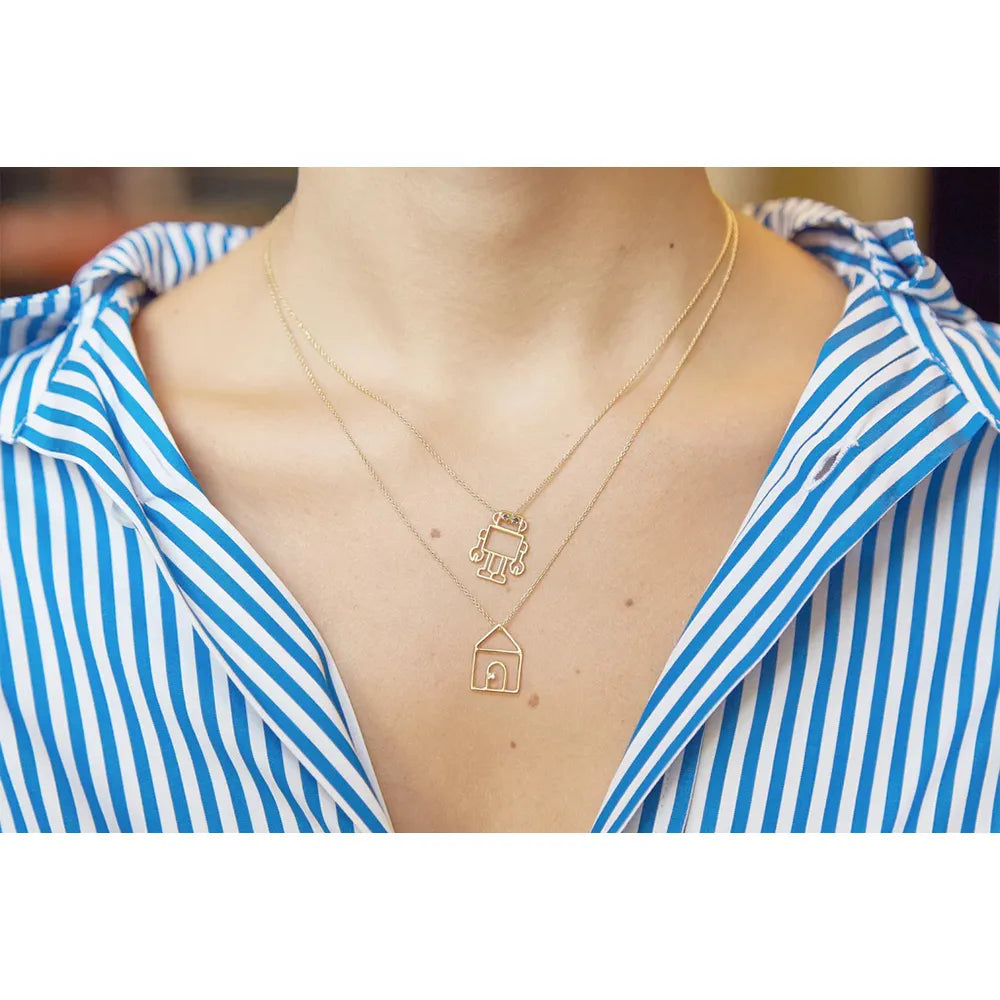 ROBOT ブルーサファイア ネックレス