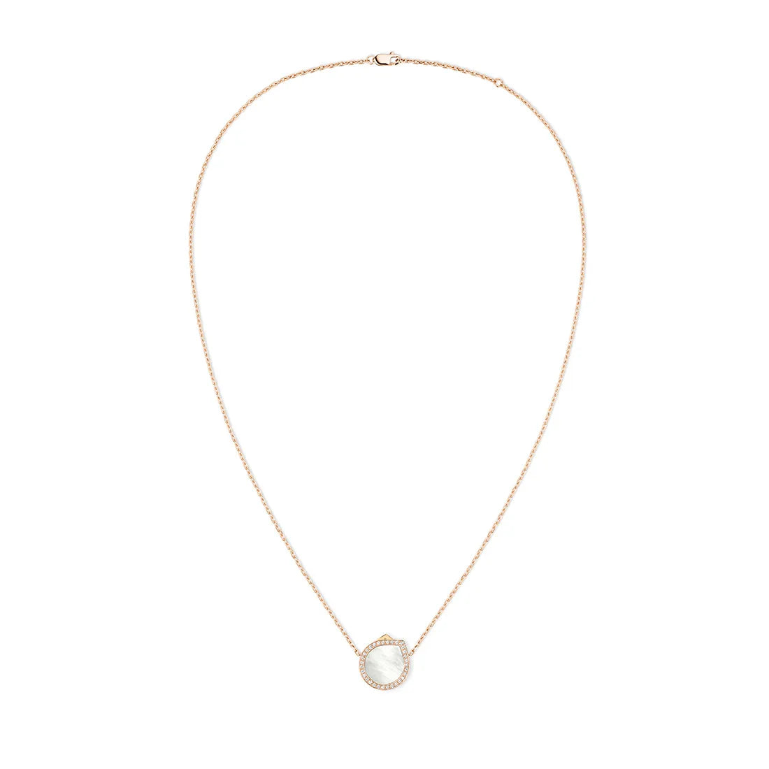 Antiferペンダント ピンクゴールド、マザーオブパール