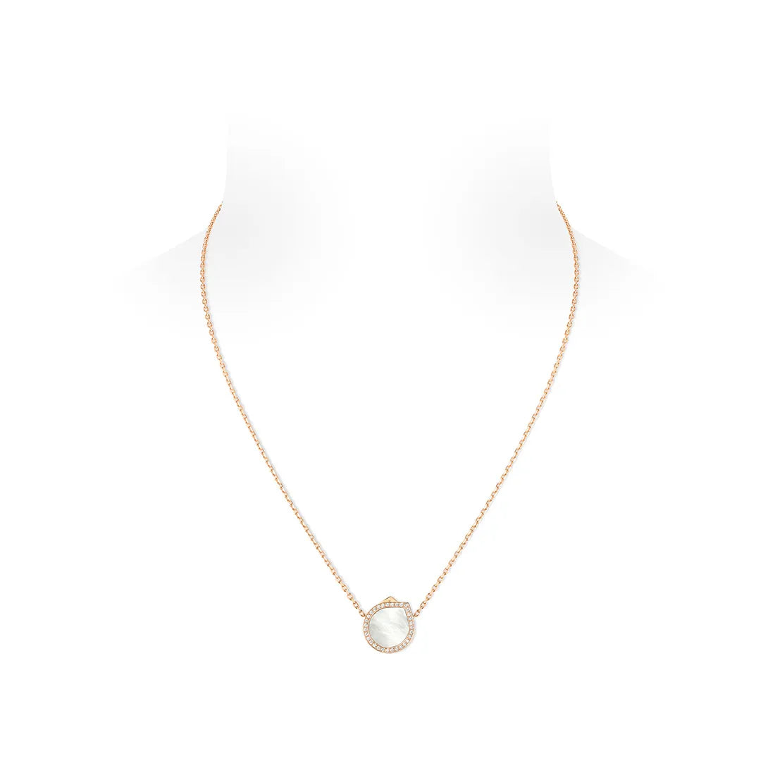 Antiferペンダント ピンクゴールド、マザーオブパール