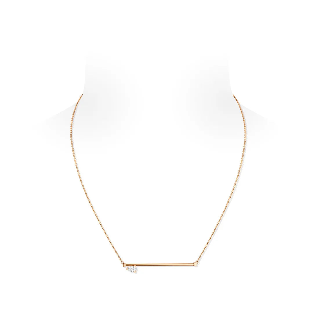 Serti sur Vide ペンダント ピンクゴールド