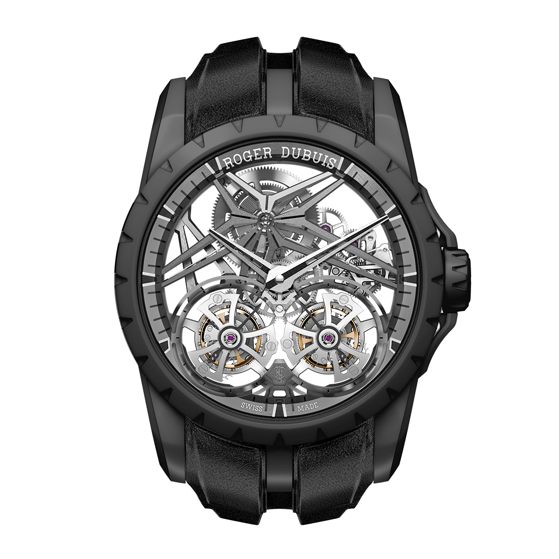 EXCALIBUR DT (Double Tourbillon) Black Ceramic 45mm (World Limited 28 pieces)