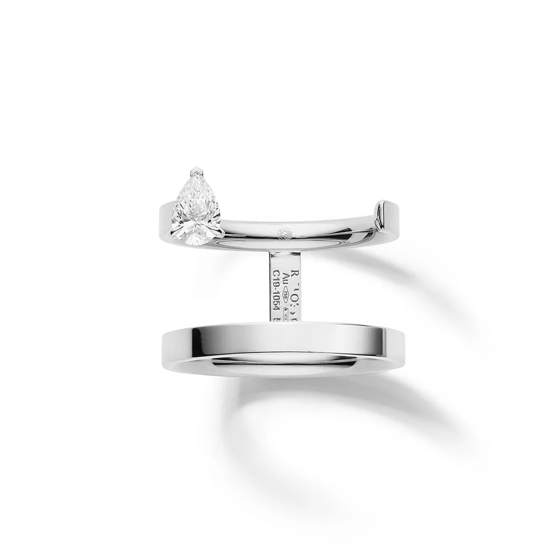 Serti sur Vide リング ホワイトゴールド