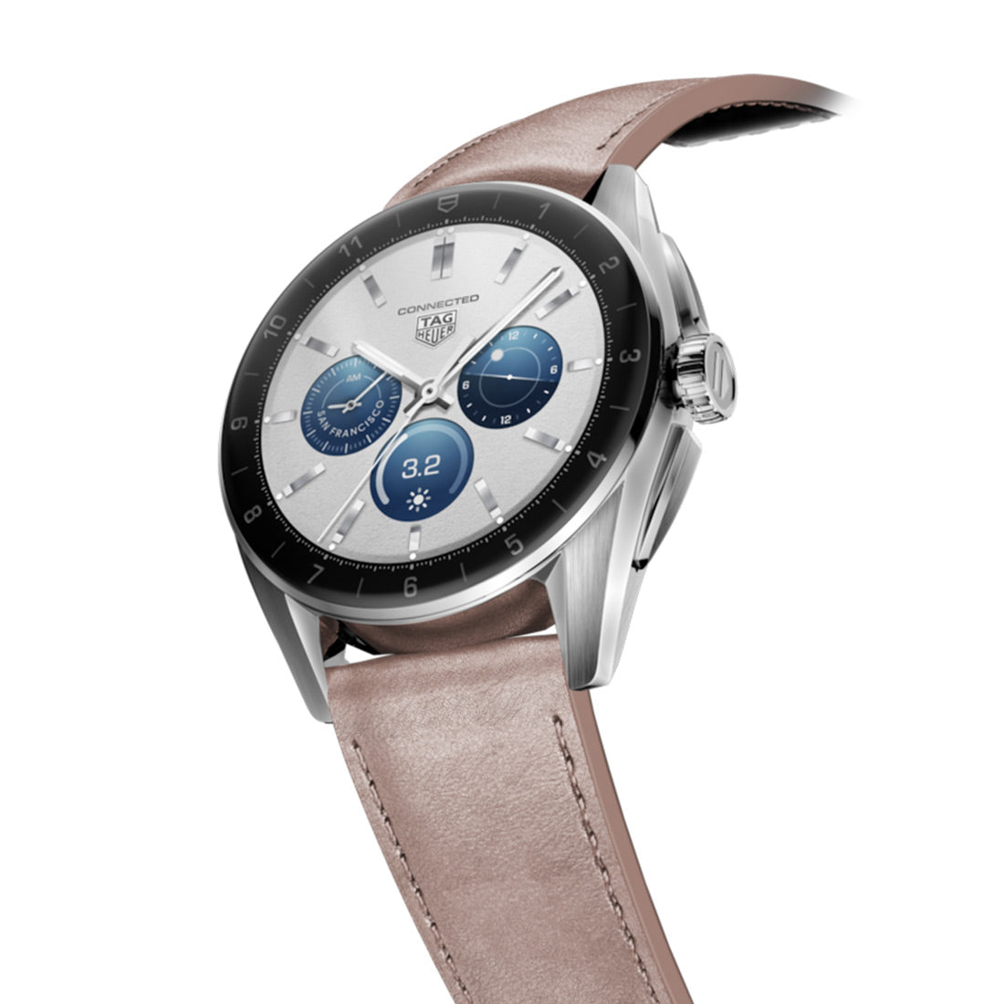 取り扱い終了/ TAG HEUER CONNECTED CALIBRE E4 METALLIC PINK LEATHER EDITION (2024年モデル)