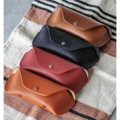 HORWEEN LEATHER EYEWEAR CASE 2 / Green & Black