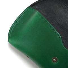 HORWEEN LEATHER EYEWEAR CASE 2 / Green & Black