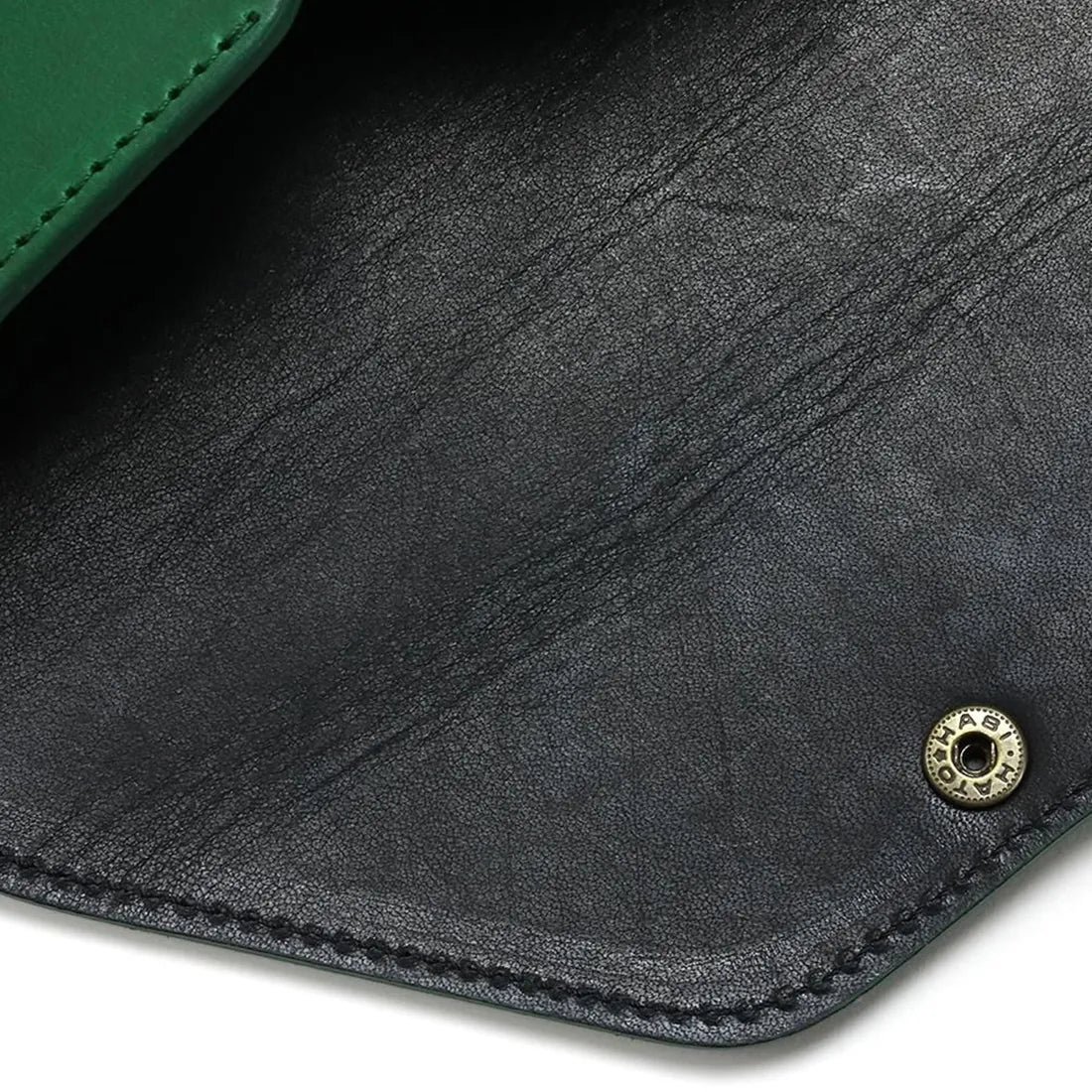 HORWEEN LEATHER EYEWEAR CASE 2 / Green & Black