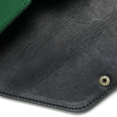 HORWEEN LEATHER EYEWEAR CASE 2 / Green & Black