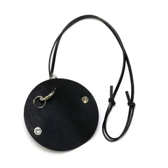 COW LEATHER KEY CASE & GLASS HOLDER / Black