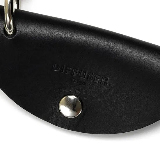 COW LEATHER KEY CASE & GLASS HOLDER / Black