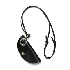 COW LEATHER KEY CASE & GLASS HOLDER / Black