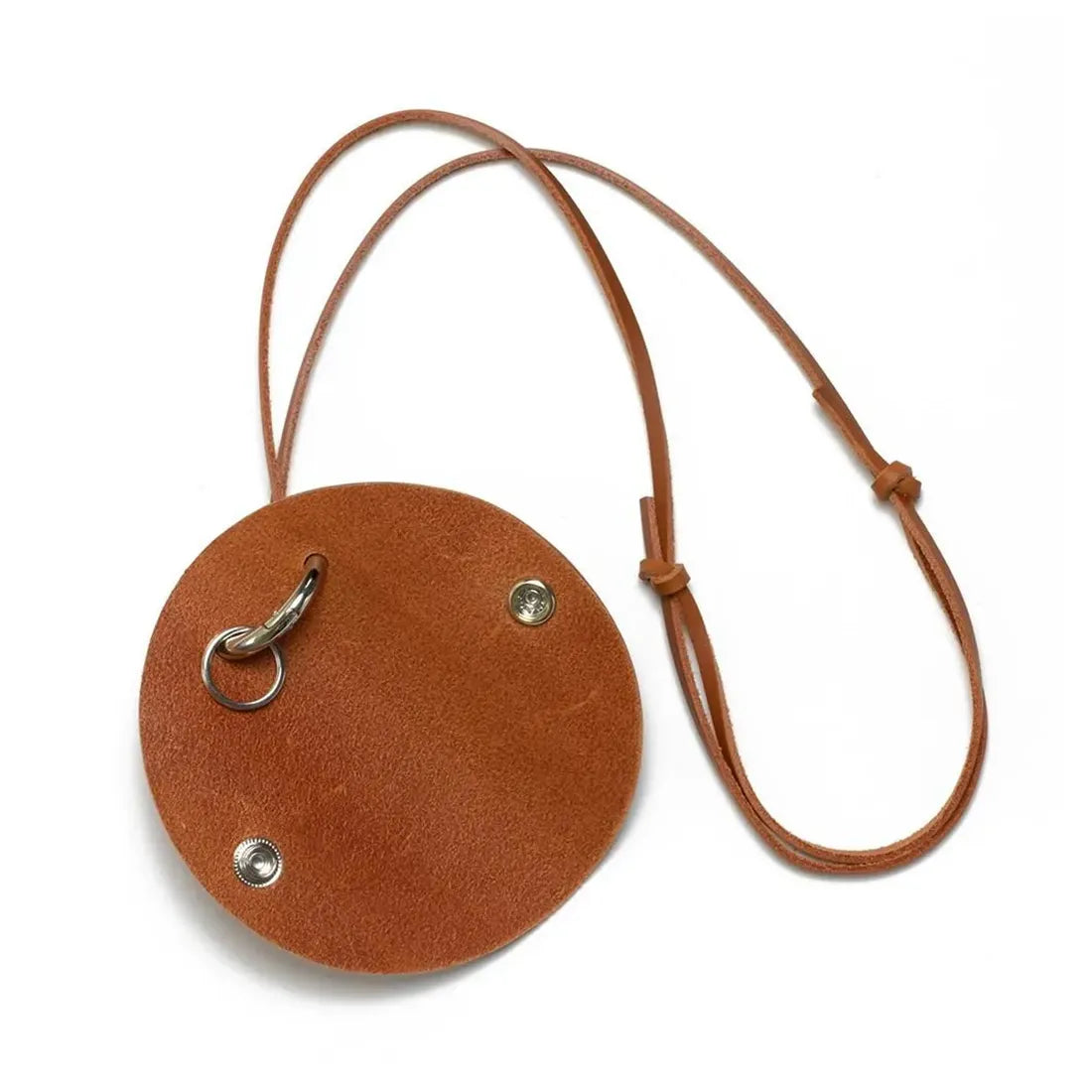 COW LEATHER KEY CASE & GLASS HOLDER / Orange