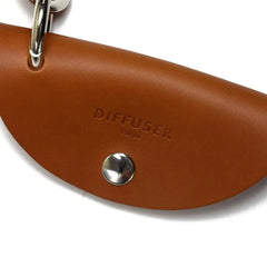 COW LEATHER KEY CASE & GLASS HOLDER / Orange