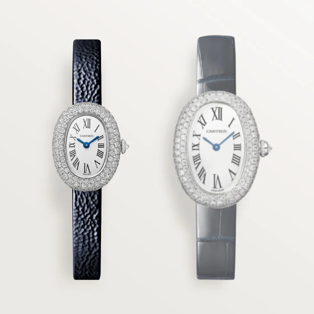 カルティエ Cartier ベニュワール ウォッチ 18KWG 腕時計 箱付き カルティエ(Cartier) ミニ ベニュワール 18KWG ダイヤモンド